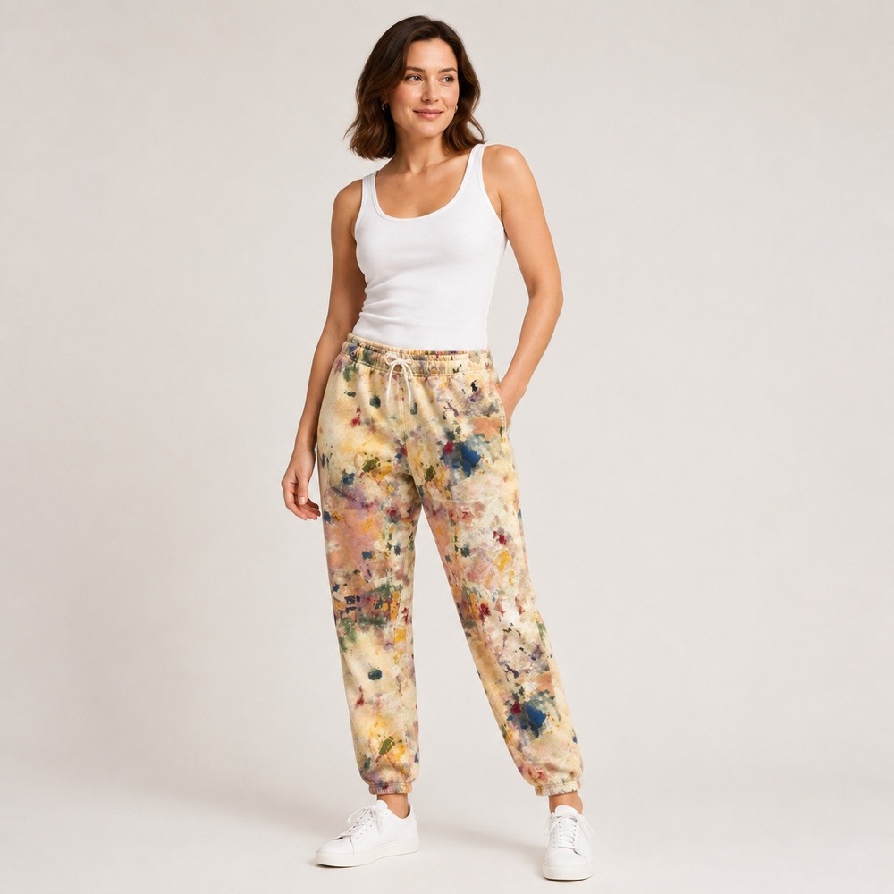 Polo Ralph Lauren Paint Splatter Terry Jogger Womens(no size tag) Multi Color